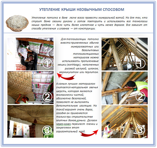 Необычное утепление бани Необычное утепление бани